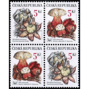 0264-0265 (4blok) - Vz&aacute;cn&eacute; houby: Hvězdovka + Hřib