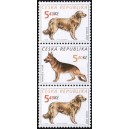0296-0297 (3blok svisle) - Psi: Retr&iacute;vr + Ovč&aacute;k + Retr&iacute;vr