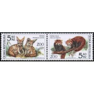 0300-0301 (2blok) - Zv&iacute;řata v ZOO: Fenek + Panda