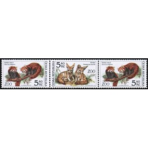 0300-0301 (3blok) - Zv&iacute;řata v ZOO: Panda + Fenek + Panda