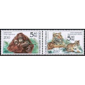 0302-0303 (2blok) - Zv&iacute;řata v ZOO: Orangutan + Tygr