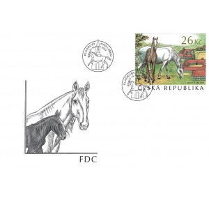 1180-1183 (s&eacute;rie FDC) -  N&aacute;rodn&iacute; hřebč&iacute;n Kladruby nad Labem