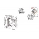 1196 FDC - Panensk&eacute; Břežany: Kaple sv. Anny