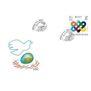 1202 FDC - EUROPA: M&iacute;r - nejvy&scaron;&scaron;&iacute; lidsk&aacute; hodnota