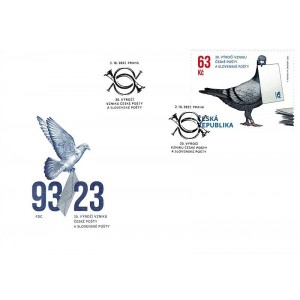 1233 FDC - 30. v&yacute;roč&iacute; vzniku Česk&eacute; po&scaron;ty a Slovensk&eacute; po&scaron;ty