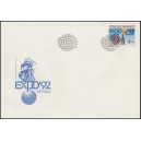 3004 FDC - Světov&aacute; v&yacute;stava EXPO 92 v Seville