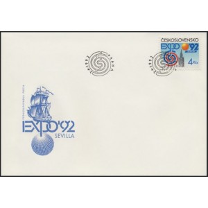 3004 FDC - Světov&aacute; v&yacute;stava EXPO 92 v Seville