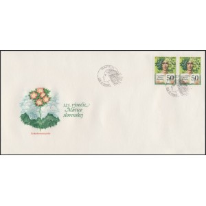 2841 FDC - 125. v&yacute;roč&iacute; založen&iacute; Matice slovensk&eacute;