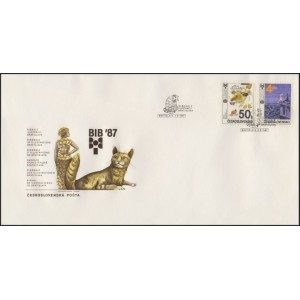 2804-2807 (s&eacute;rie FDC) - Bien&aacute;le ilustrac&iacute; Bratislava 1987