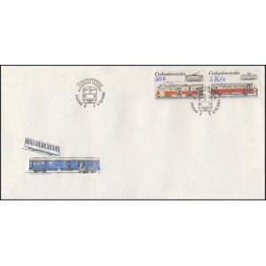 2764-2767 (s&eacute;rie FDC) - Československ&aacute; kolejov&aacute; vozidla