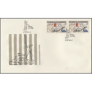 2701-2703 (s&eacute;rie FDC) - Umělci - bojovn&iacute;ci proti fa&scaron;ismu