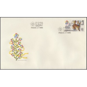 2705 FDC - XII. festival ml&aacute;deže a studentstva Moskva 1985