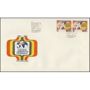 2706 FDC - 40. v&yacute;roč&iacute; Světov&eacute; odborov&eacute; federace