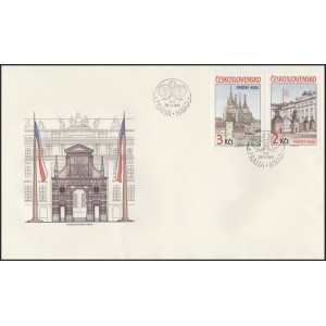 2717-2718 FDC - Pražsk&yacute; hrad