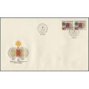 2582 FDC - 60 let Československ&eacute;ho rozhlasu