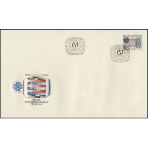 2583 FDC - 30 let Československ&eacute; televize