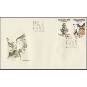 2598-2599 FDC - Pražsk&yacute; hrad 1983
