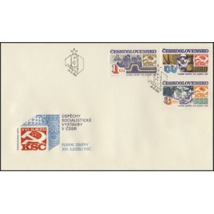 2608-2610 FDC - &Uacute;spěchy socialistick&eacute; v&yacute;stavby v ČSSR