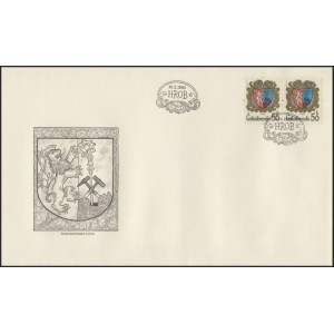 2525-2528 (s&eacute;rie FDC) - Znaky československ&yacute;ch měst