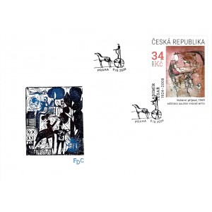 1292 FDC -  Vladim&iacute;r Tesař: Večern&iacute; př&iacute;jezd