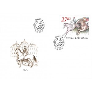 1293-1295 (s&eacute;rie FDC) - Stavba z&aacute;vodi&scaron;tě a prvn&iacute; ročn&iacute;k Velk&eacute; pardubick&eacute;﻿