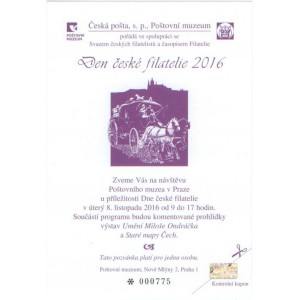 PPM20 - Den česk&eacute; filatelie 2016