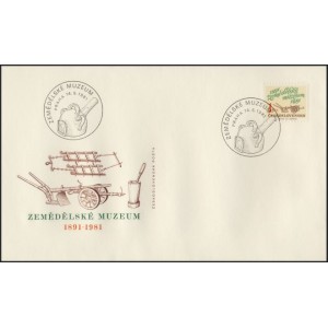 2488 FDC - 90. v&yacute;roč&iacute; Zemědělsk&eacute;ho muzea