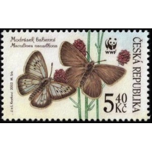 0326-0329 (s&eacute;rie) - Ochrana př&iacute;rody - ohrožen&iacute; mot&yacute;li
