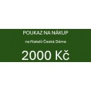 D&aacute;rkov&yacute; poukaz na 2000 Kč