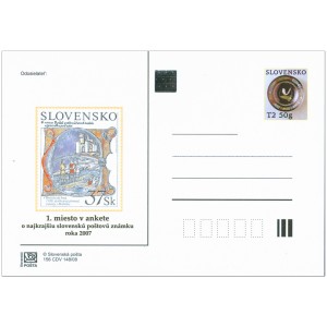 156 CDV 148/08 - Anketa o nejkr&aacute;sněj&scaron;&iacute; po&scaron;tovn&iacute; zn&aacute;mku 2007