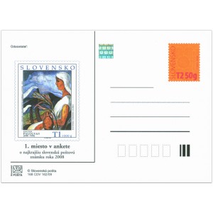 168 CDV 162/09 - Anketa o nejkr&aacute;sněj&scaron;&iacute; slovenskou po&scaron;tovn&iacute; zn&aacute;mku 2008