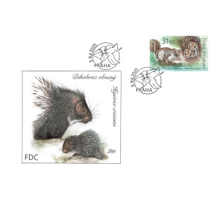 1324-1327 (s&eacute;rie FDC) - Evropsk&aacute; zv&iacute;řata s jejich ml&aacute;ďaty