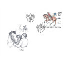 1343 FDC - Prvn&iacute; po&scaron;tovn&iacute; trať v Čech&aacute;ch