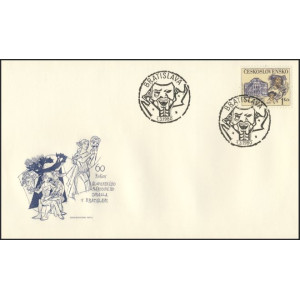 2427 FDC - 60 let Slovensk&eacute;ho n&aacute;rodn&iacute;ho divadla