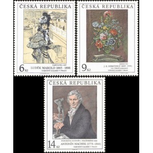 0096-0098 (s&eacute;rie) - Uměleck&aacute; d&iacute;la na zn&aacute;mk&aacute;ch