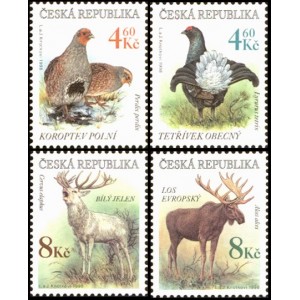 0179-0182 (s&eacute;rie) - Ochrana př&iacute;rody - vz&aacute;cn&aacute; zvěř