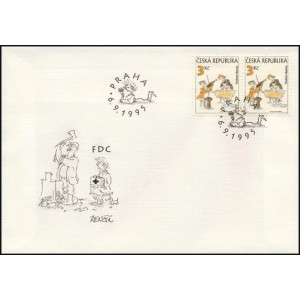 0083-85 FDC (s&eacute;rie) - Česk&yacute; kreslen&yacute; humor