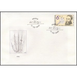 0094 FDC - 100. v&yacute;roč&iacute; objeven&iacute; paprsků X