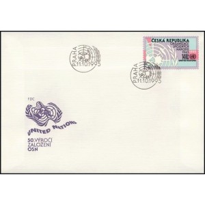 0095 FDC - 50. v&yacute;roč&iacute; založen&iacute; OSN