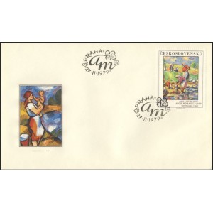2405-2409 FDC (série) - Umění 1979