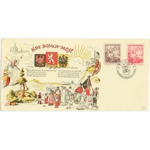 Příležitostná obálka Slovanské zemědělské výstavy 1948