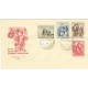 0821-0824 FDC - 10. výročí osvobození Československa