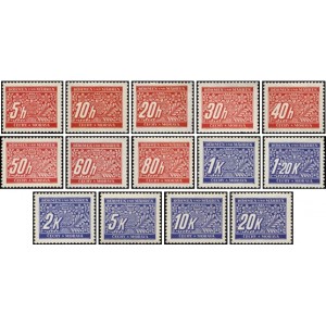 PČM D1-D14 (série) - Známky doplatní