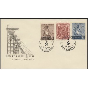 0612-614 FDC (série) - Den horníků