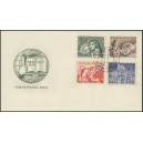 0550-553 FDC (série) - II. kongres Mezinárodního svazu studentstva