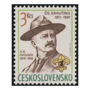 2966 - 80. výročí československého skautingu - A. B. Svojsík