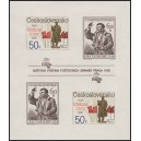 2864/2865A (aršík) - 40. výročí Února 1948 (nezoubkovaný)