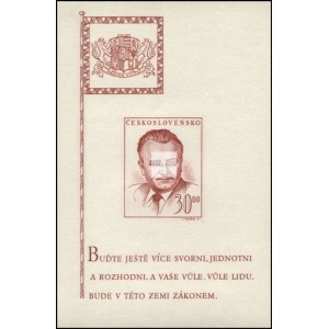 0492A (aršík) - 52. narozeniny Klementa Gottwalda