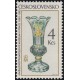 2722 - Váza ze zeleného skla