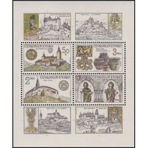 2545/2548A (aršík) - Poklady československých hradů a zámků